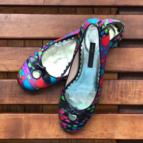 Marc Jacobs Multicolor Satin Ballet Flats - Picture 5 of 5
